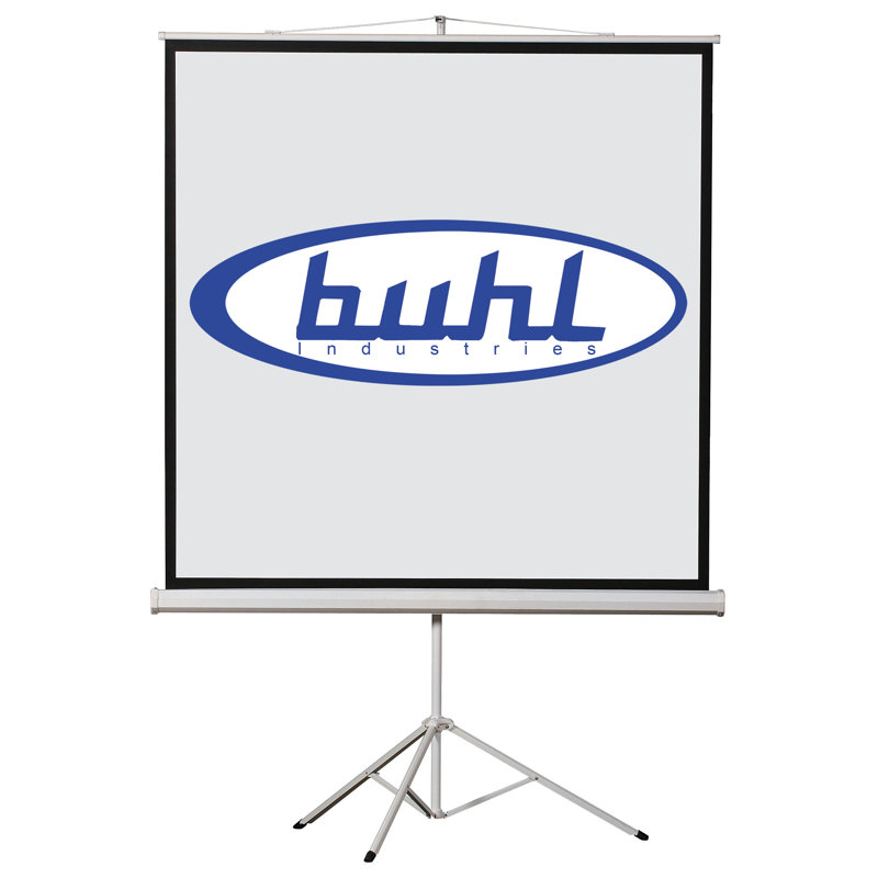 Hamilton Buhl Matte White Portable Projector Screen Wayfair